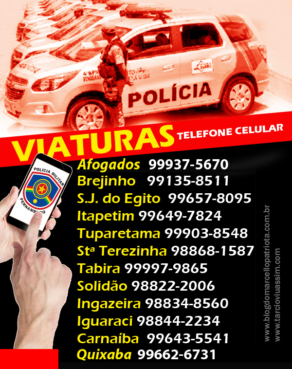 TELEFONES DE VIATURAS